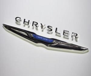 yapboz Chrysler logo. ABD Araba markaları